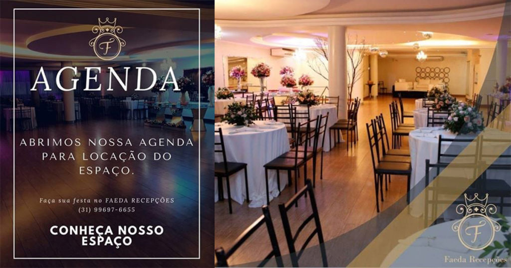 Faeda Recepções, salão de festas, buffet e decoração em Venda Nova - Belo Horizonte